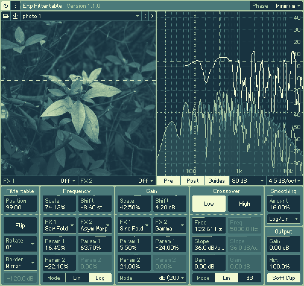 Exp Filtertable interface